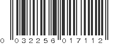 UPC 032256017112