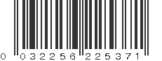 UPC 032256225371