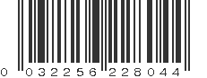 UPC 032256228044