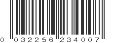 UPC 032256234007