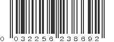 UPC 032256238692