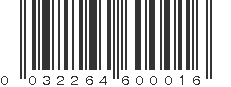 UPC 032264600016