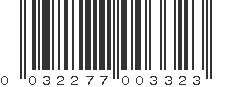 UPC 032277003323