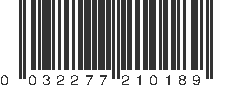 UPC 032277210189