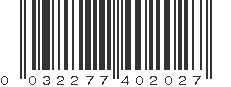 UPC 032277402027