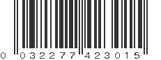 UPC 032277423015