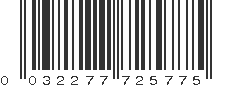 UPC 032277725775