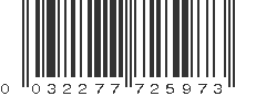 UPC 032277725973