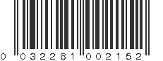 UPC 032281002152