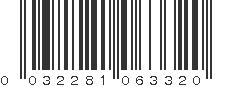 UPC 032281063320