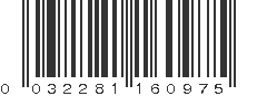 UPC 032281160975