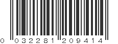 UPC 032281209414