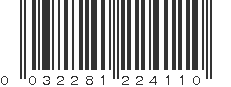 UPC 032281224110