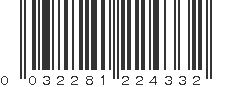 UPC 032281224332