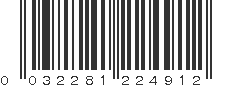 UPC 032281224912