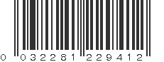 UPC 032281229412