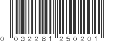 UPC 032281250201