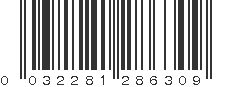 UPC 032281286309