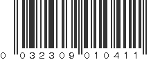 UPC 032309010411