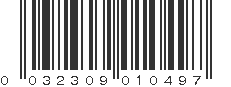 UPC 032309010497