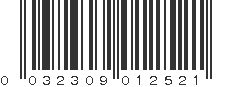 UPC 032309012521