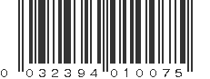 UPC 032394010075