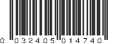 UPC 032405014740