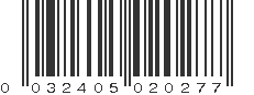 UPC 032405020277