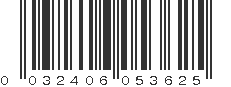 UPC 032406053625