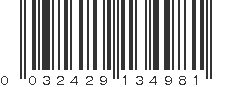 UPC 032429134981