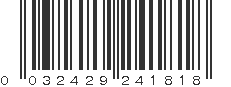 UPC 032429241818