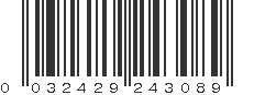 UPC 032429243089