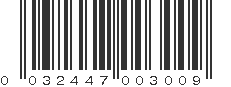 UPC 032447003009