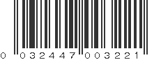 UPC 032447003221