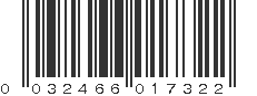 UPC 032466017322