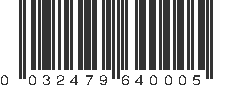 UPC 032479640005