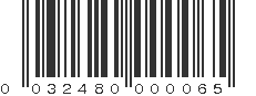 UPC 032480000065