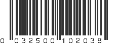 UPC 032500102038