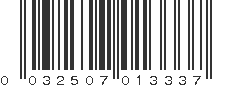 UPC 032507013337