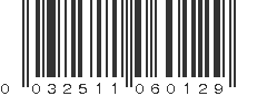 UPC 032511060129