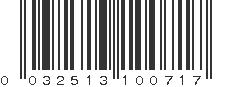 UPC 032513100717