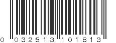 UPC 032513101813