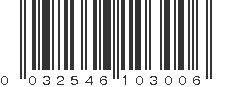 UPC 032546103006