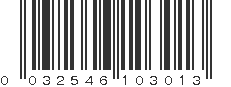 UPC 032546103013