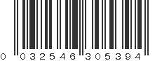 UPC 032546305394