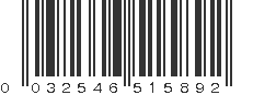 UPC 032546515892