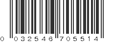 UPC 032546705514