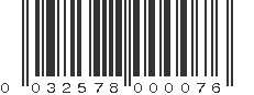 UPC 032578000076