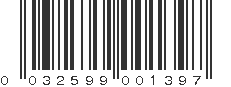 UPC 032599001397