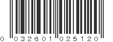 UPC 032601025120